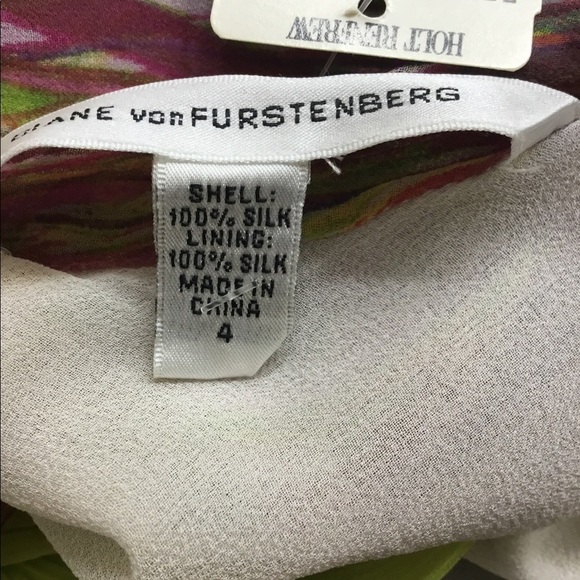 Diane Von Furstenberg Handkerchief Style wrap skirt with coloured sashes NWT 🔴 - Picture 13 of 13